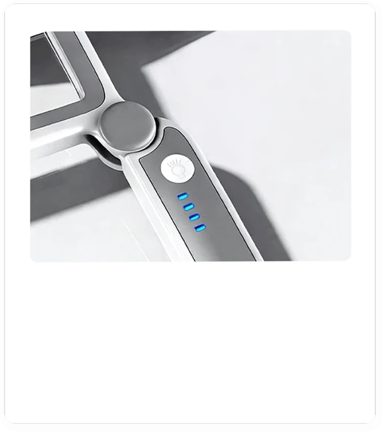 Loupe carrée rechargeable à LED