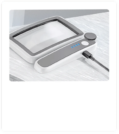 Loupe carrée rechargeable à LED