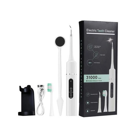 Nettoyeur Dentaire Ultrasonique 5 en 1 – 6 Modes, Embout Détartreur & 58 Jours d’Autonomie 🦷⚡